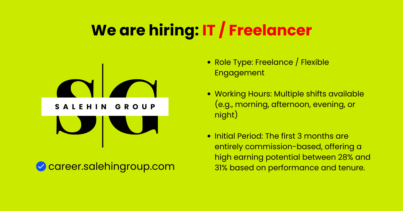 IT / Freelancing Position